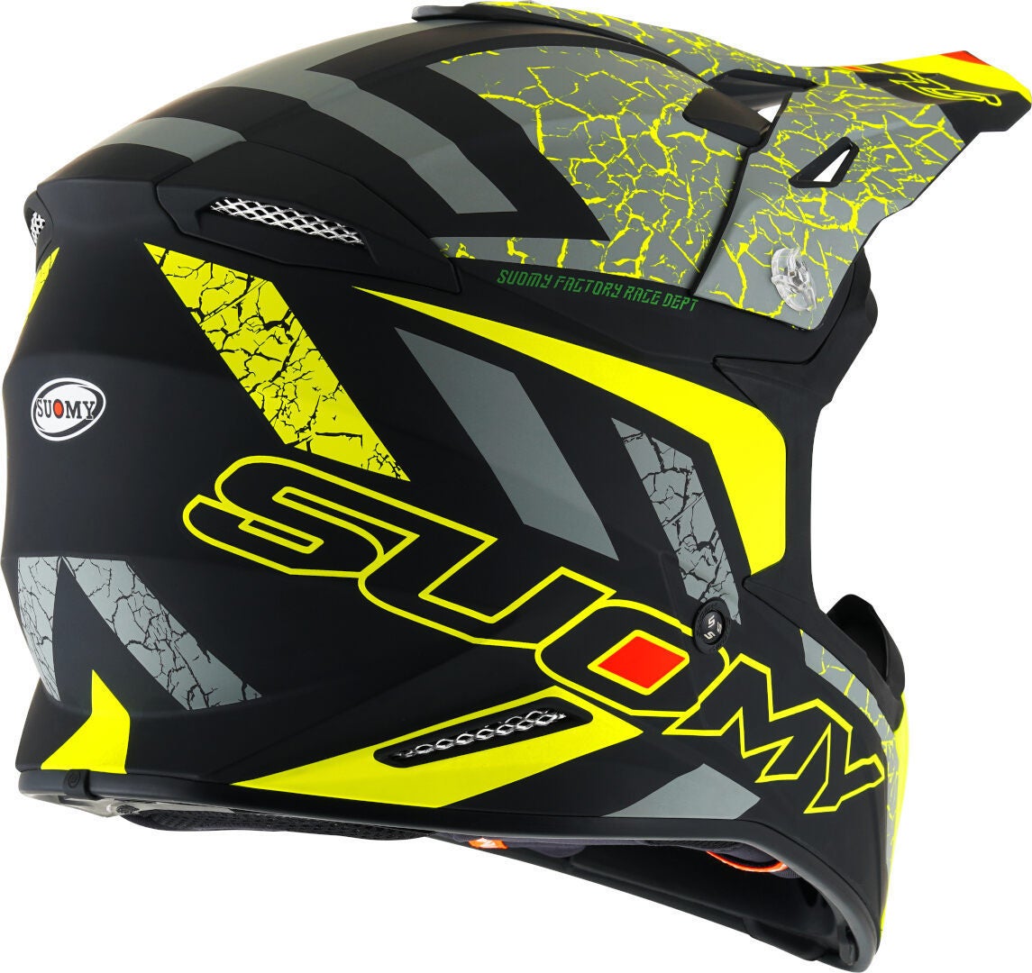 Suomy X-Wing Reel E06 Motocross Helmet black/grey/yellow M (57/58) Figure 2
