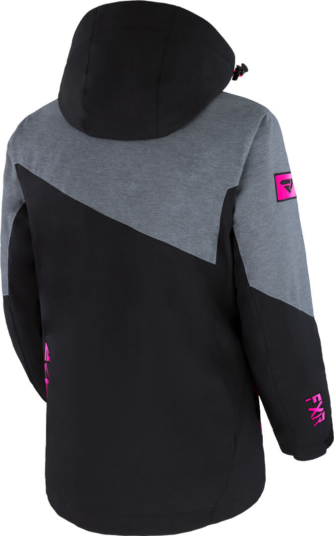 FXR Edge 2-in-1 Snescooterjakke til damer sort/grå/pink 8 Figur 2