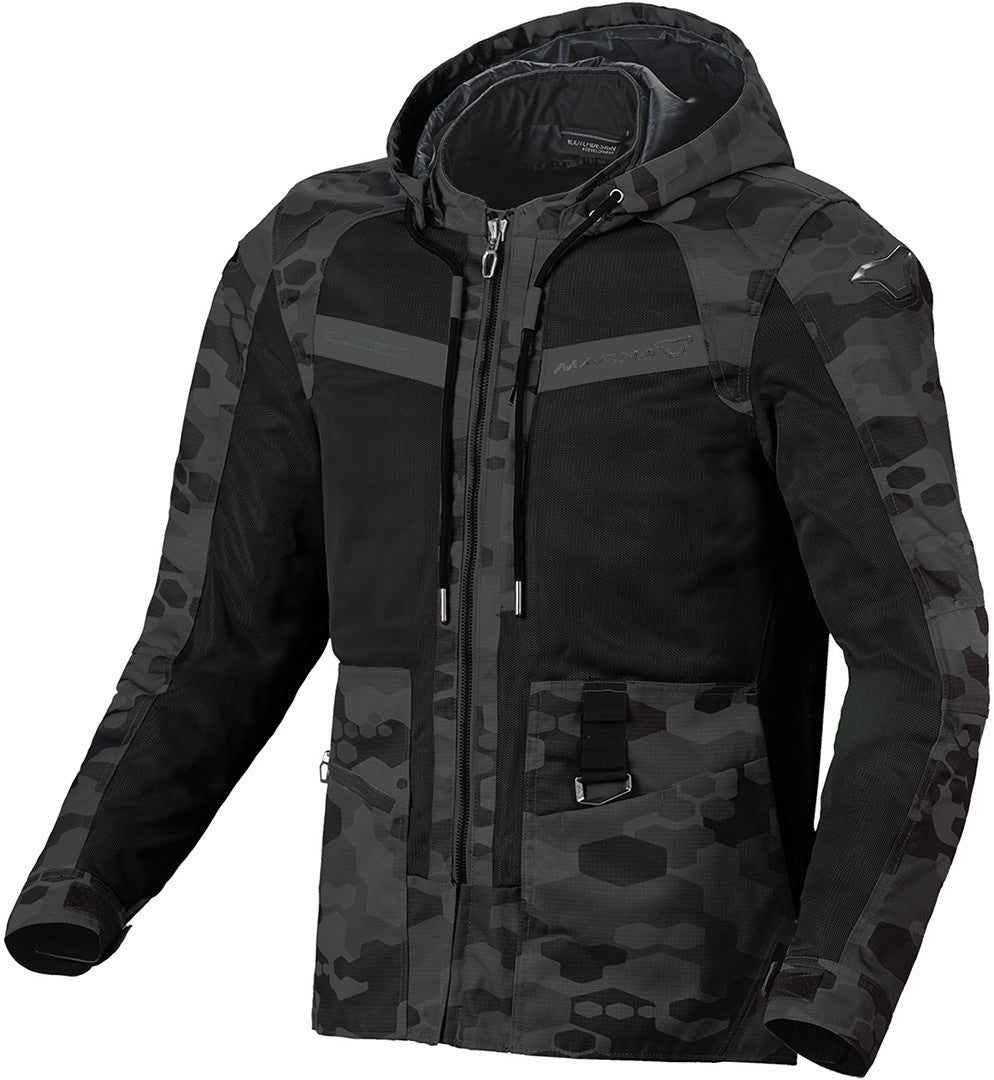 Macna Chinook Motorrad Textiljacke dunkles camouflage XL Abbildung 1