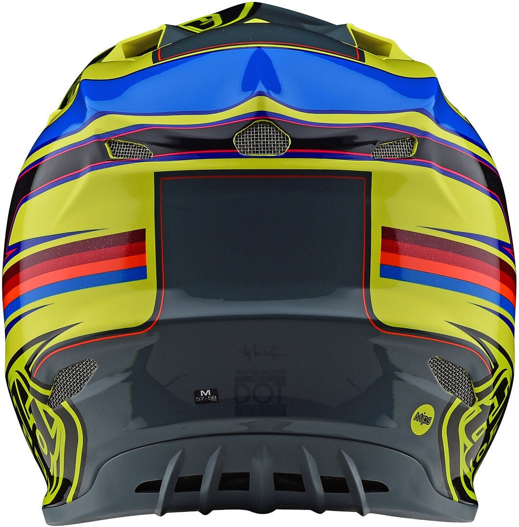 Troy Lee Designs SE4 Speed MIPS Motocross Helm gelb/grau S Abbildung 6