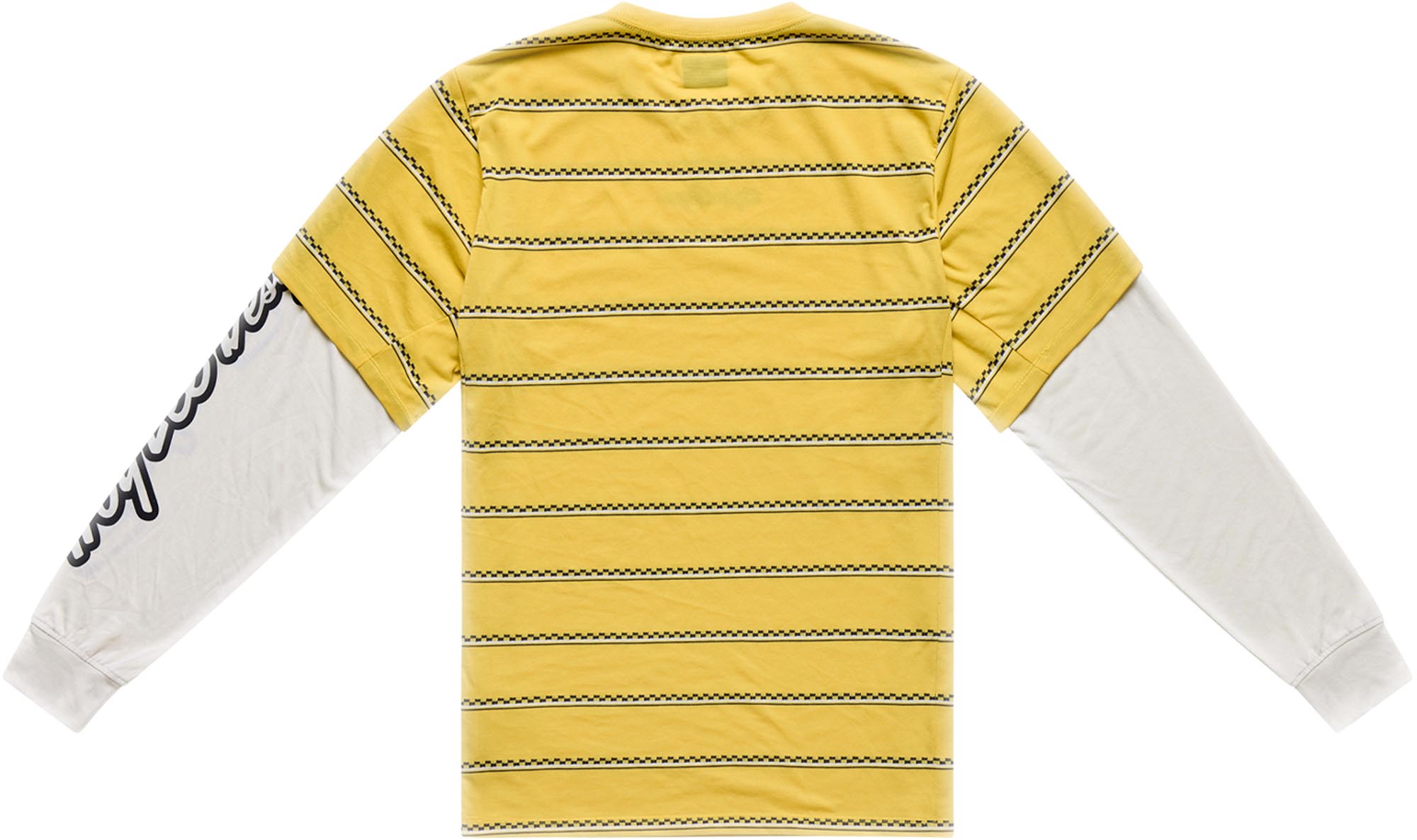 Troy Lee Designs Skyline Fakie Ride Stripe Maillot de vélo jaune/blanc L Figure 2