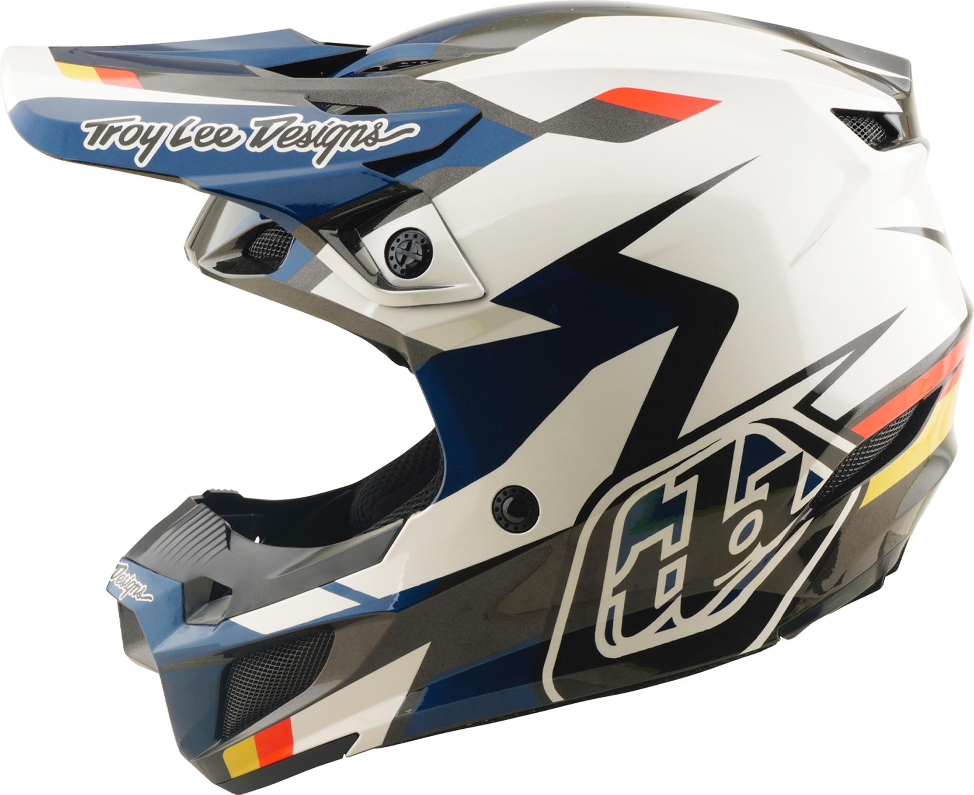 Troy Lee Designs SE5 Polycarbonate MIPS Roamer Casque de motocross bleu/blanc S (55/56) Figure 7
