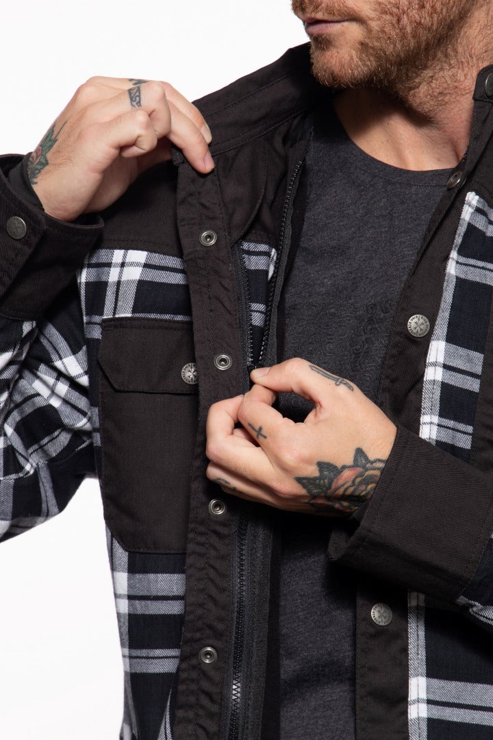 King Kerosin Lone Wolf Motorcycle Shirt L Figure 6