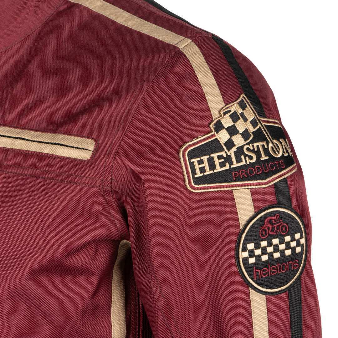 Helstons King Giacca tessile moto Rosso Borgogna M Figura 5