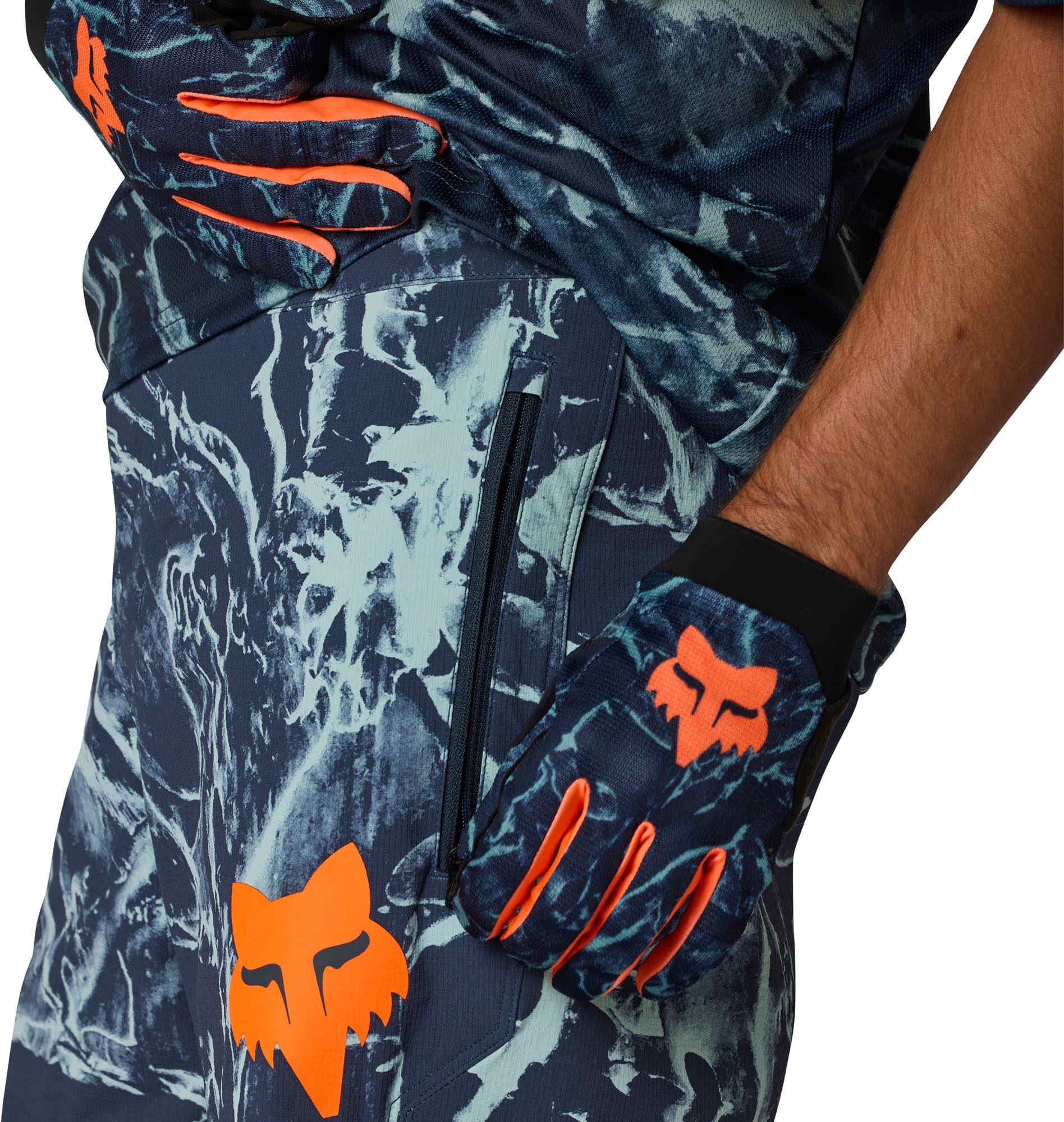 FOX Ranger Image Print バイシクルショーツ 濃紺 34 図3