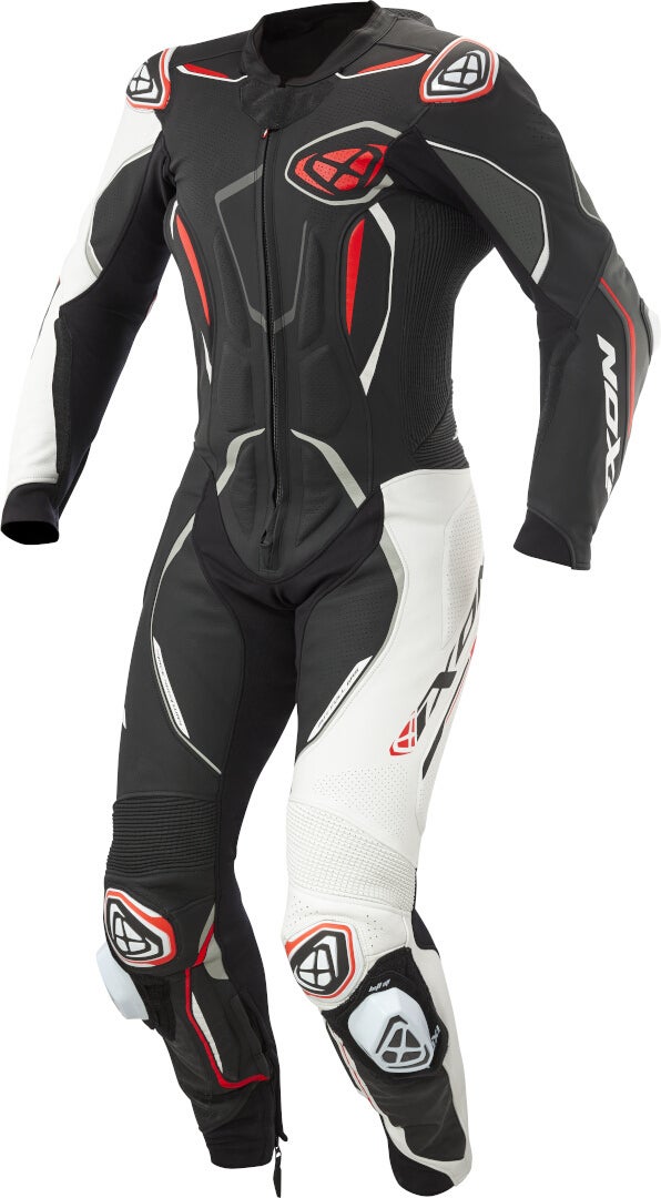 Ixon Demonio Eendelig leren motorpak zwart/wit/rood 4XL Figuur 1