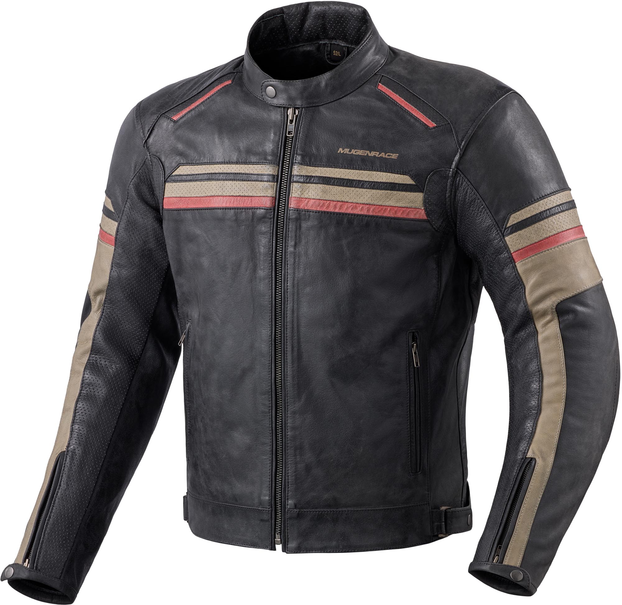 MUGENRACE Loksait Motorcycle Leather Jacket S Figure 1