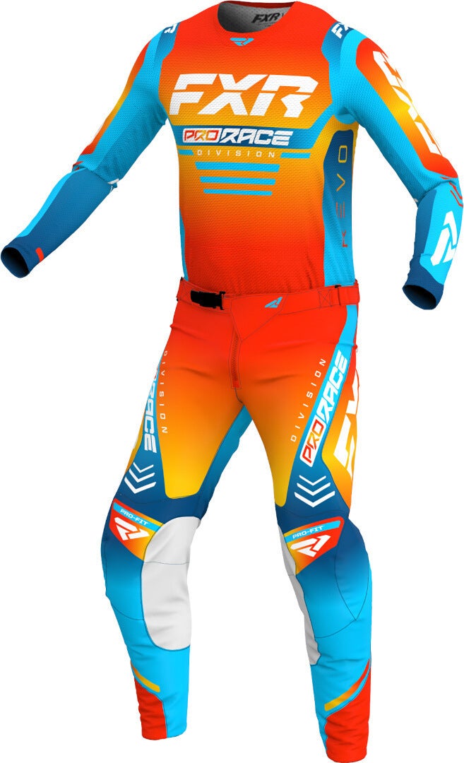 FXR Revo 2024 Motocross Pants orange/light blue/dark blue 36 Figure 3