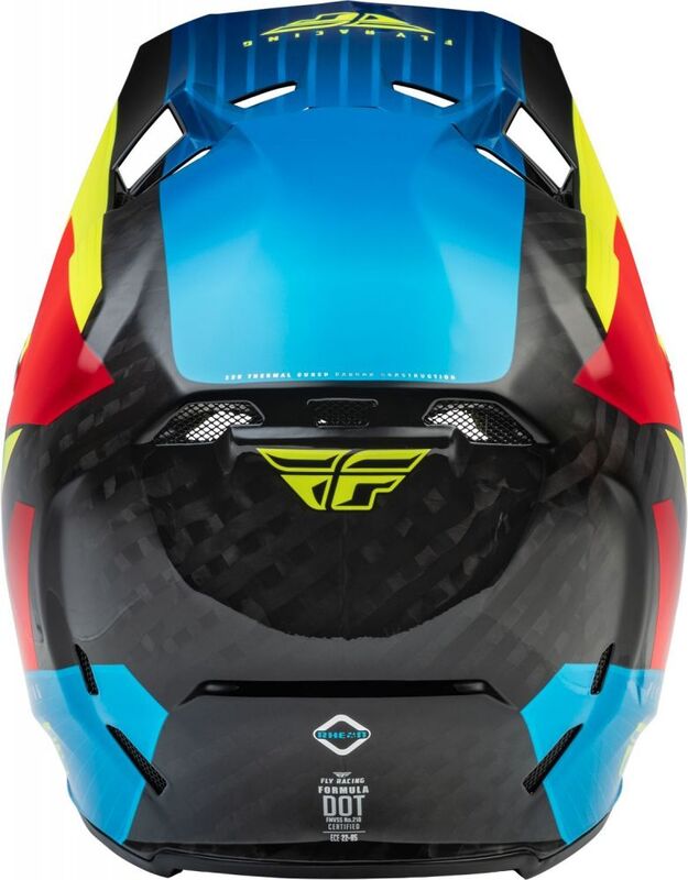 RACING Formula Carbon Prime Cască Hi-Vis/Blue/Red Multicolor S Figura 3