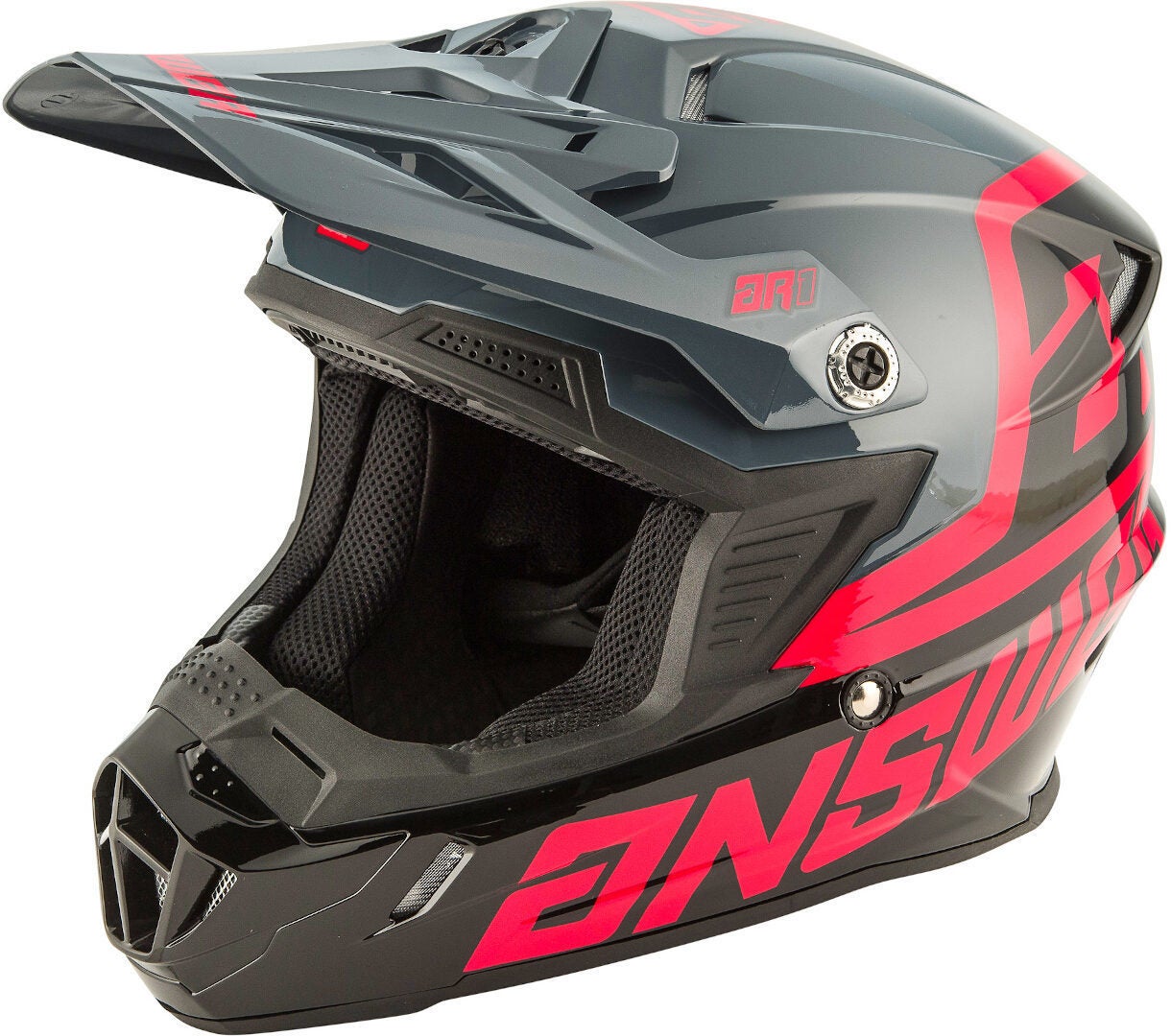 Answer AR-1 Voyd Motocross Helmet black/hotpink S (54/56) Figure 1