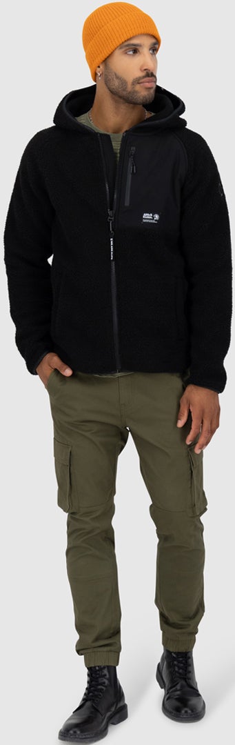 Alife And Kickin HaraldAK G Teddy Zip Hoodie Zip Hoodie black M Figure 6