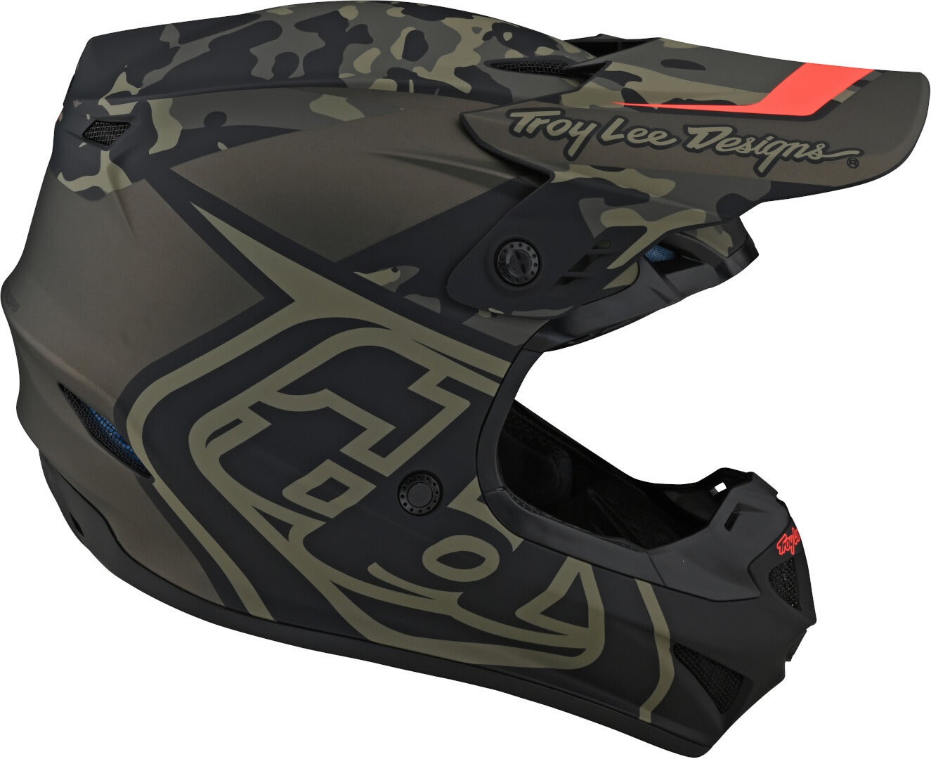 Troy Lee Designs GP Overload Camo Casque de motocross Vert L Figure 4