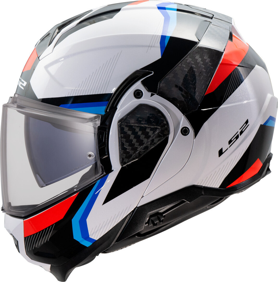 LS2 FF910 Advant II Triple Helm wit/blauw/rood Verlies (59/60) Figuur 1