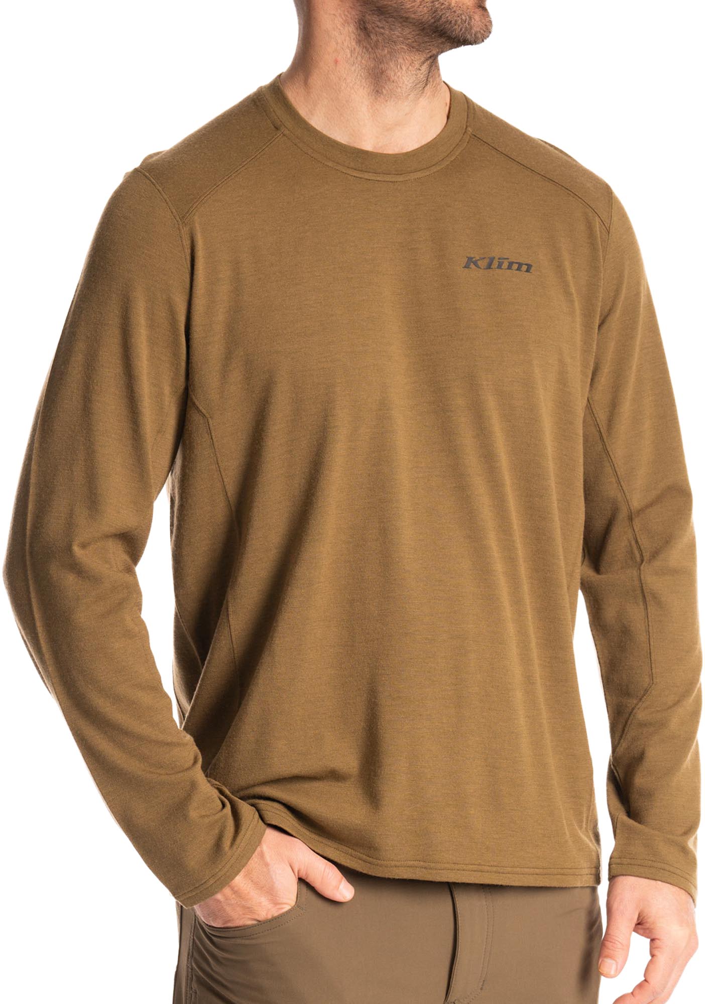 Klim Mesa Falls Wool Camicia a maniche lunghe marrone M Figura 1