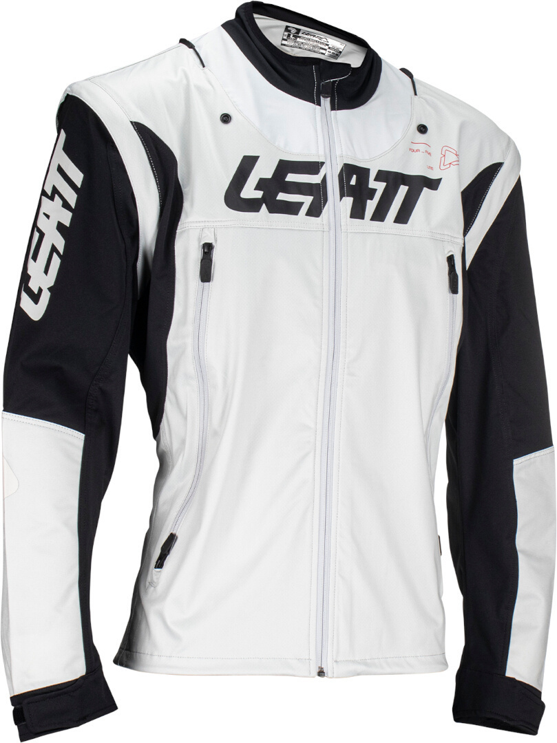 Leatt 4.5 Lite Waterproof Motocross Jacket black/grey/red S Figure 2