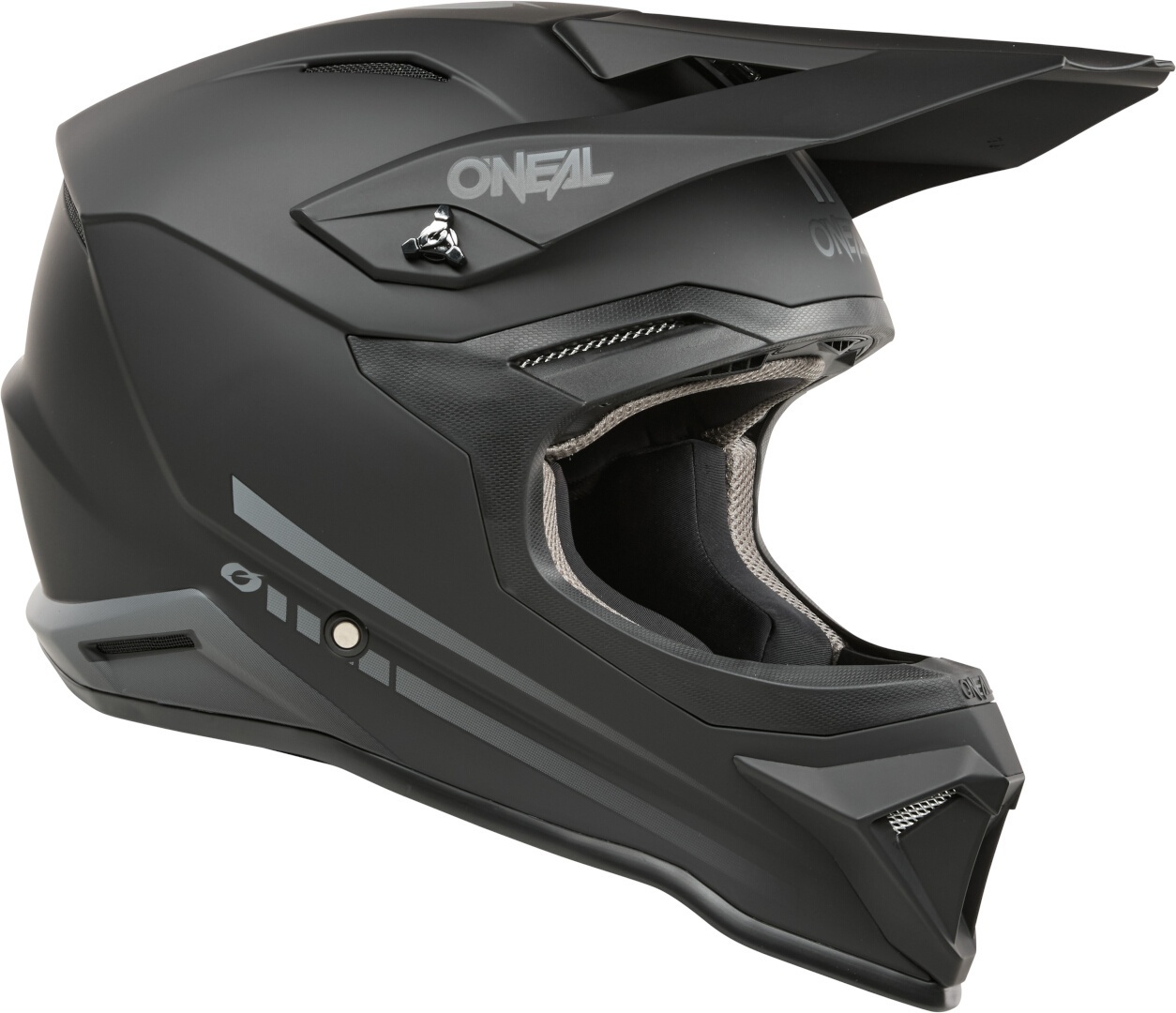 Oneal 1SRS Solid Motocross Helmet black matt S Figure 3
