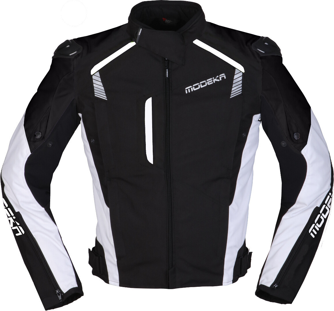 Modeka Lineos Motorcycle Textile Jacket white/black XL Figure 1