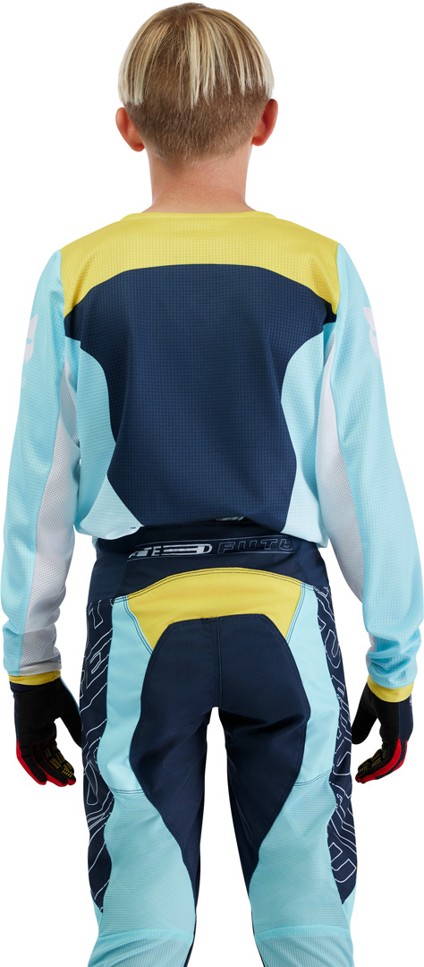 FOX 180 Elevated Jugend Motocross Jersey hellblau YL Abbildung 6