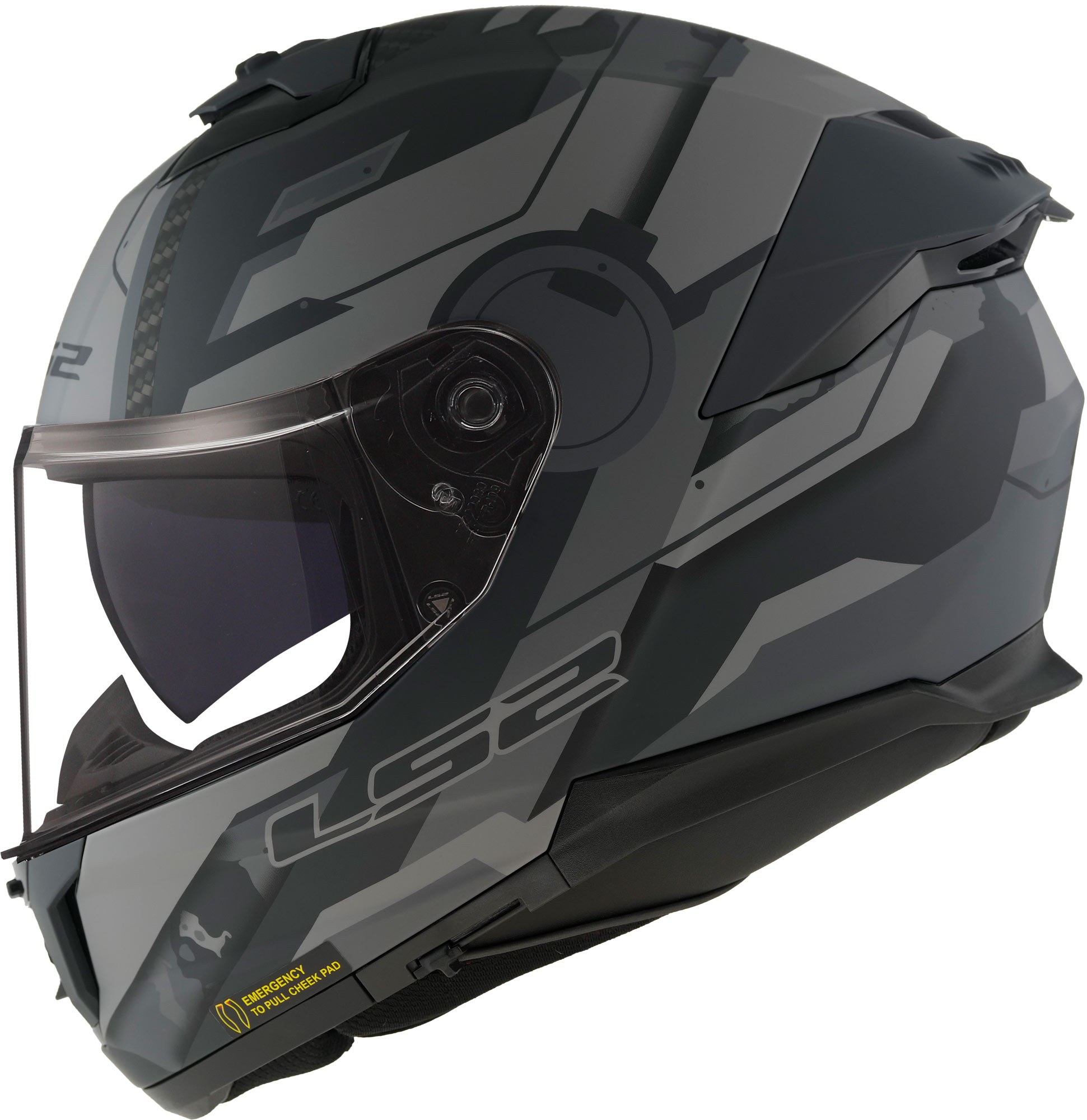 LS2 FF808 Stream II Shadow Helm L (59/60) Abbildung 4
