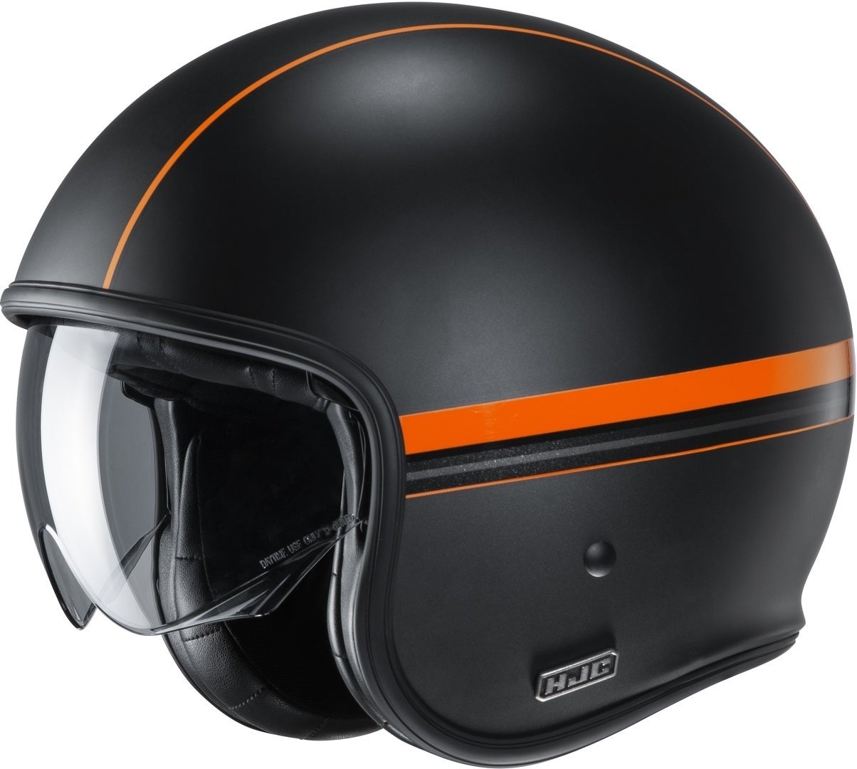 HJC V30 Equinox Jethelm schwarz/orange M (57/58) Abbildung 1