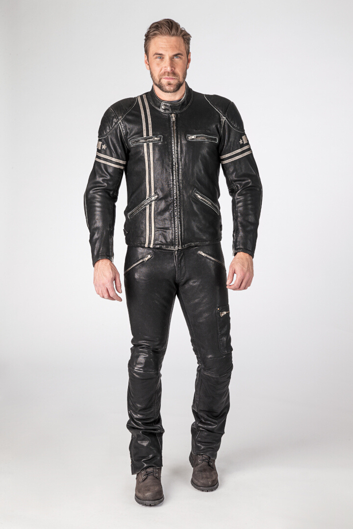 Halvarssons Dresden Motorrad Lederjacke 48 Abbildung 2