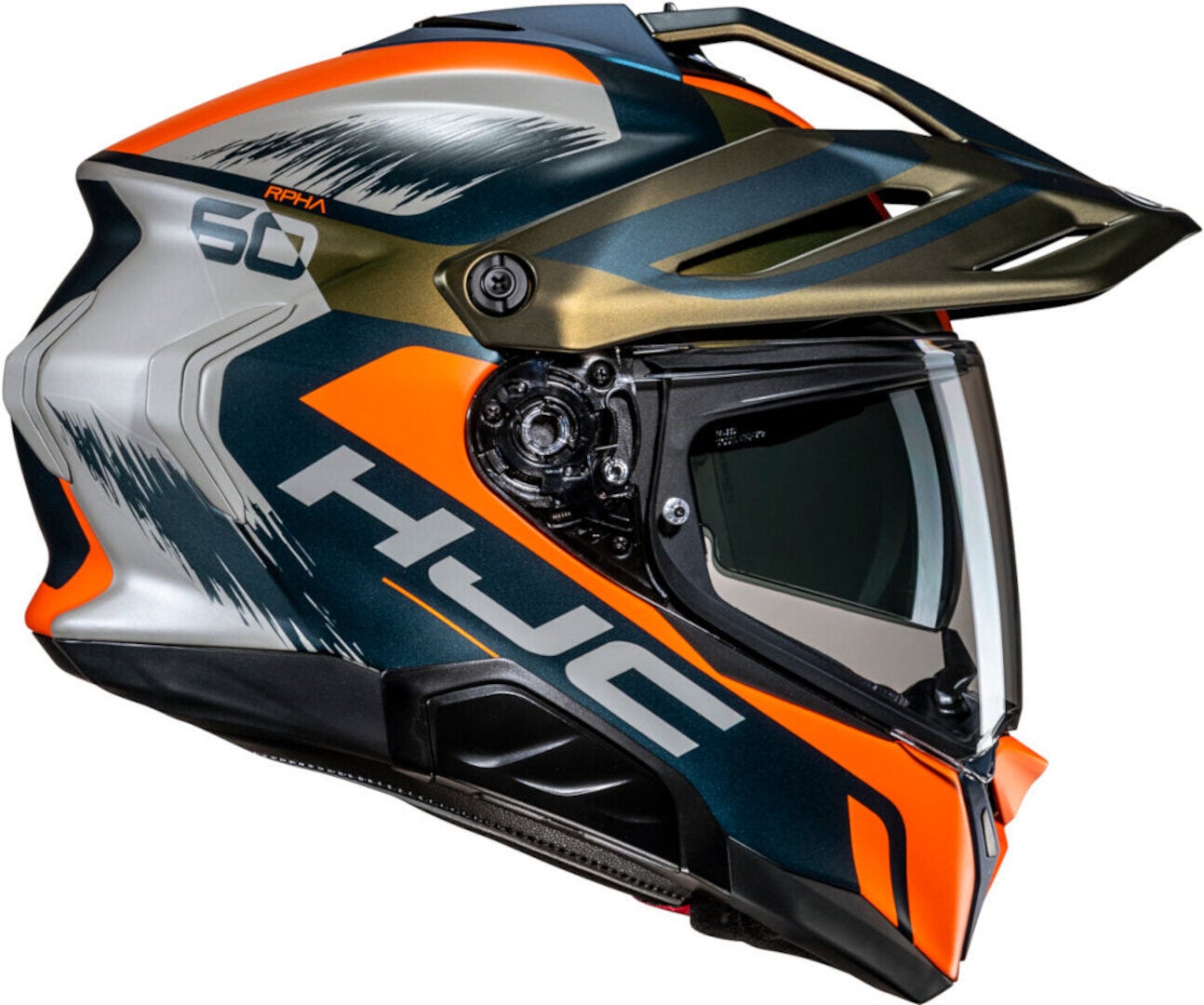HJC RPHA 60 Quid Enduro Helm orange/schwarz/silber/gold M (57/58) Abbildung 2