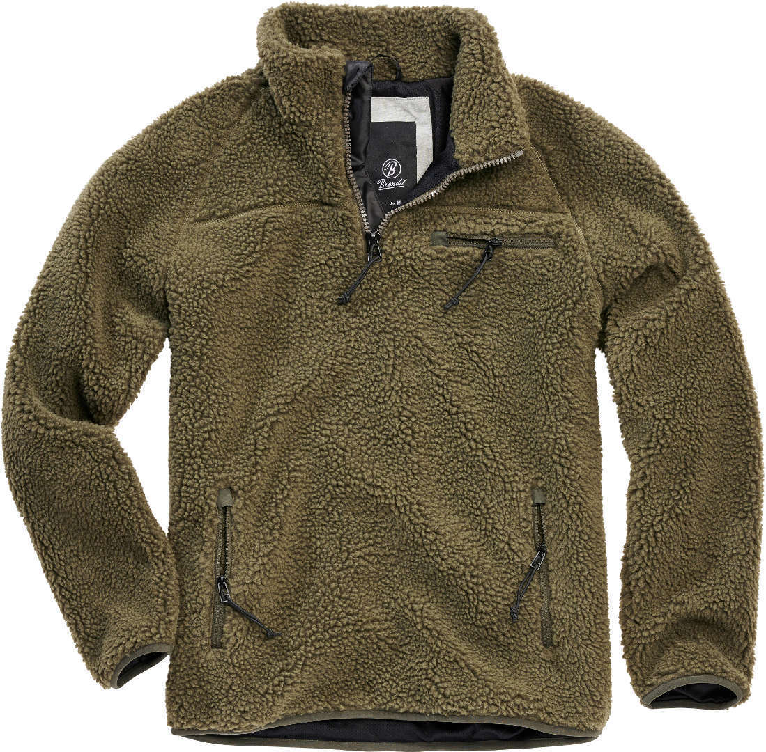Brandit Teddyfleece Pullover Olive XL Figuur 1