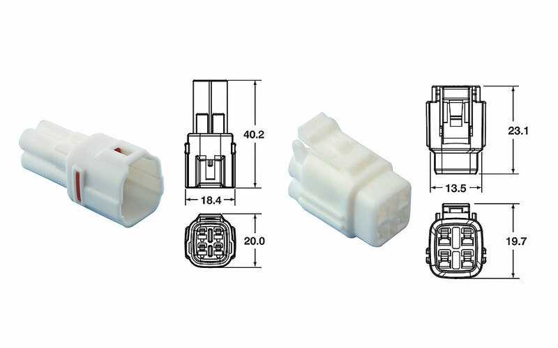 Bihr Set de capete cu 4 mufe. Conectori 090 SMTO seria OE Tip Ø0,58mm²/1,25mm² - 5 seturi Figura 1