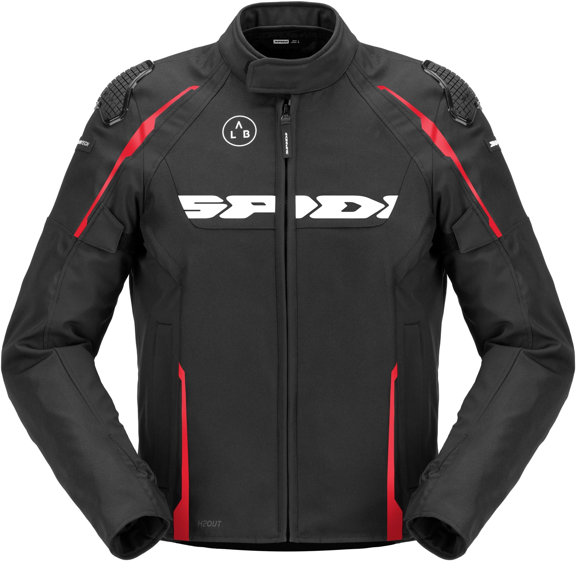 Spidi Race Warrior 2 H2OUT wasserdichte Motorrad Textiljacke rot 2XL Abbildung 1
