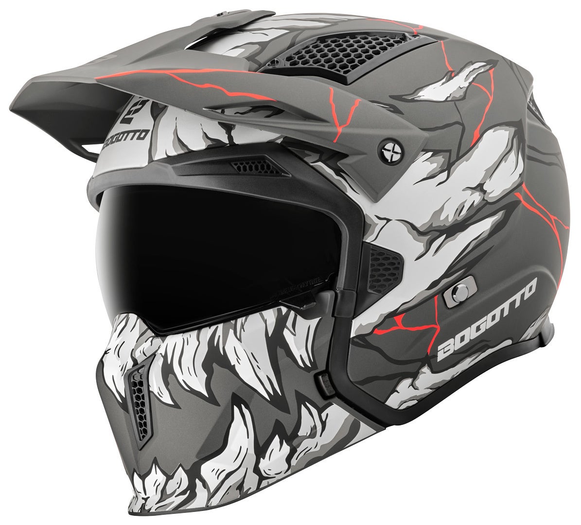 Bogotto Radic Skulash Helm grau/schwarz S Abbildung 2
