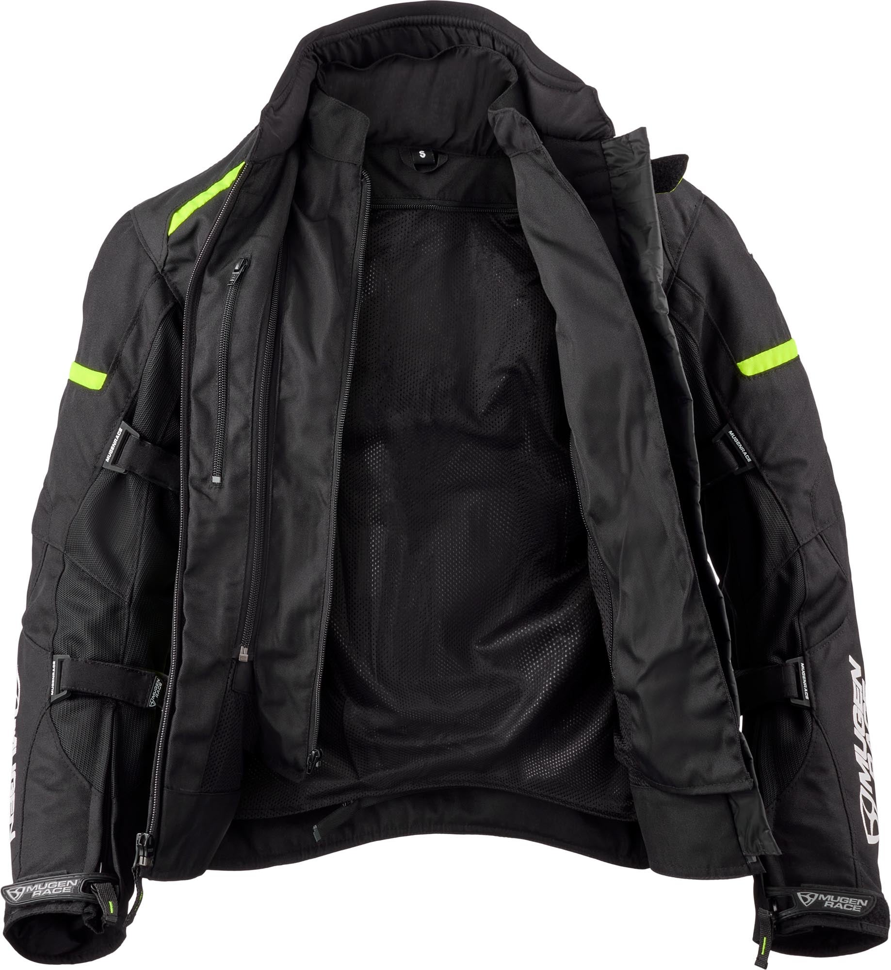 MUGENRACE Fuggire-A imperméable dames moto textile veste noir/jaune XL Figure 5