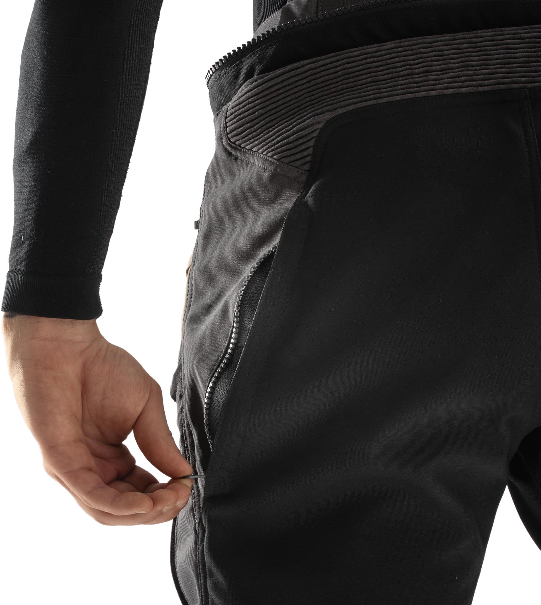 Rebelhorn Hardy 3.0 waterproof Motorcycle Textile Pants brown/grey/red S Figure 5