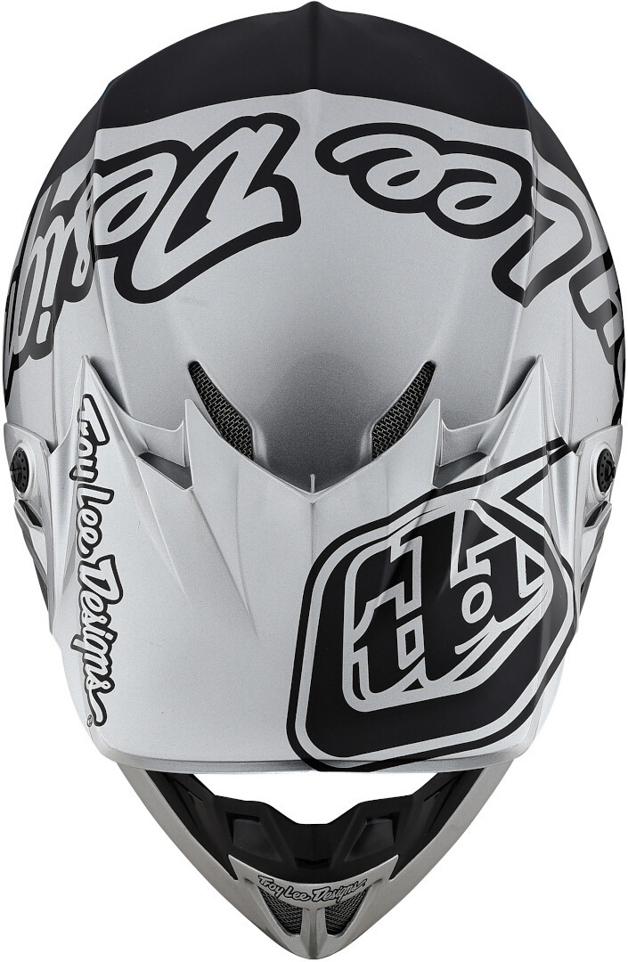 Troy Lee Designs SE4 Silhouette MIPS Casco Motocross nero/argento/rosso M Figura 2
