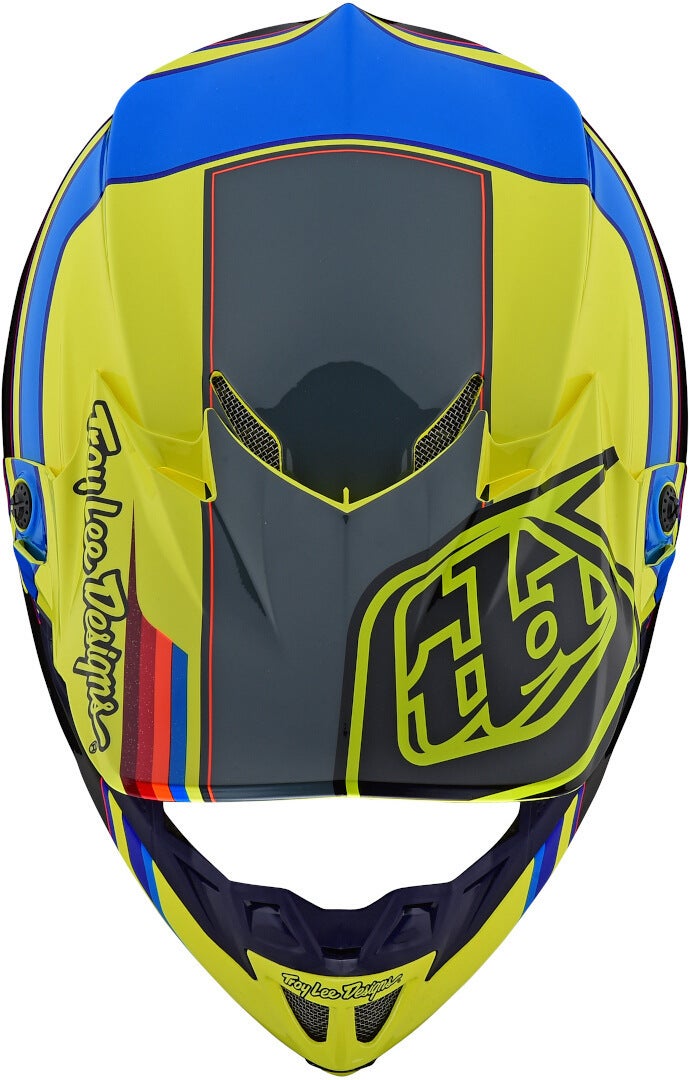 Troy Lee Designs SE4 Speed MIPS Motocross Helm gelb/grau S Abbildung 2
