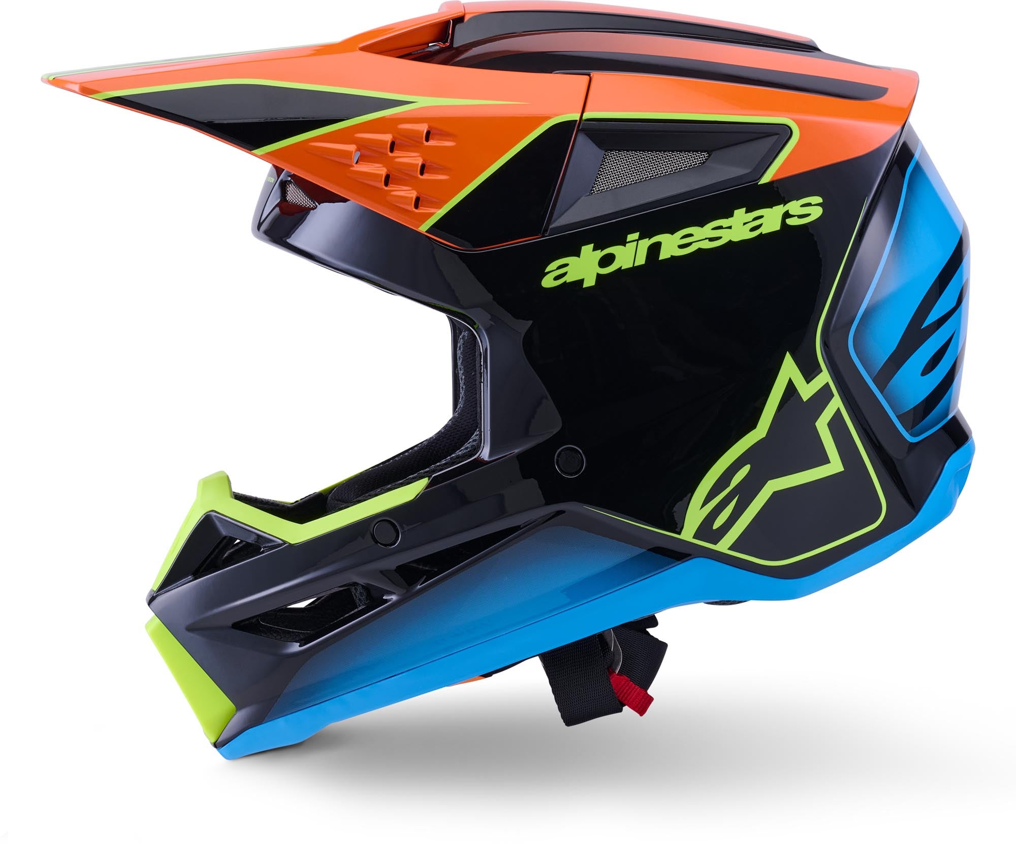 Alpinestars S-M3 Fray Motocross Helm schwarz/blau/orange XL (61/62) Abbildung 3