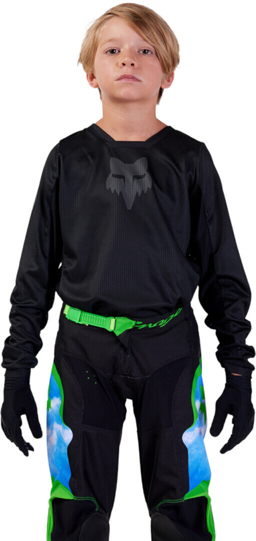 FOX 180 Blackout 2023 Tricou de motocross pentru tineret YM Figura 2