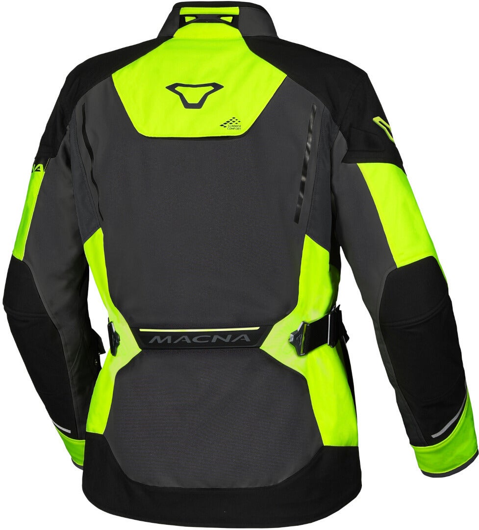 Macna Mundial waterproof Motorcycle Textile Jacket grey/yellow 3XL Figure 2