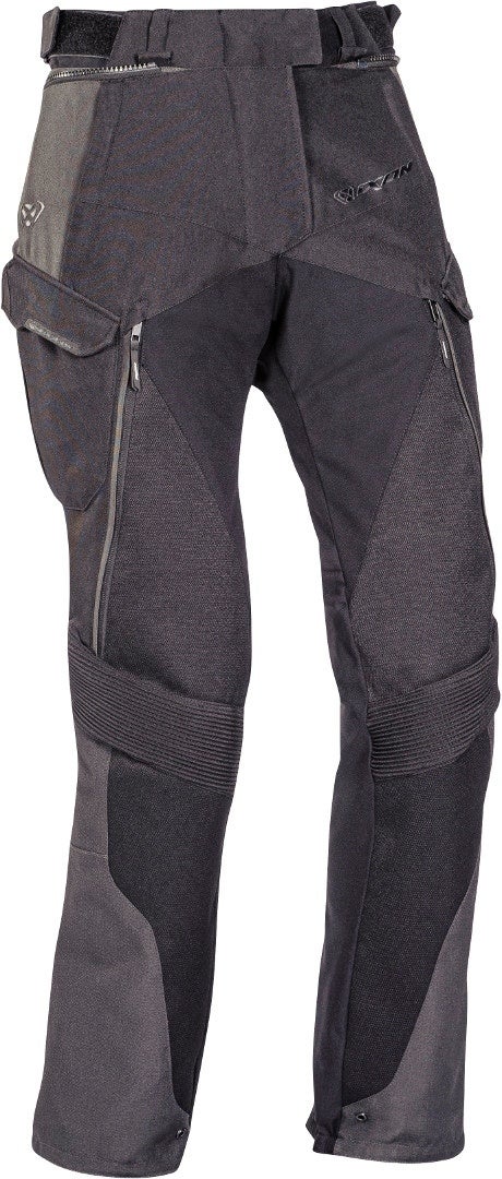 Ixon Balder Ladies Motorcycle Textile Pants black/grey/red M Figure 1