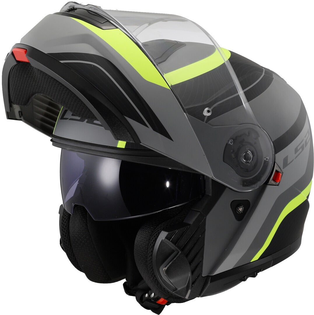 LS2 FF908 Strobe II Monza Helmet black matt/grey/neon-yellow M (57/58) Figure 8