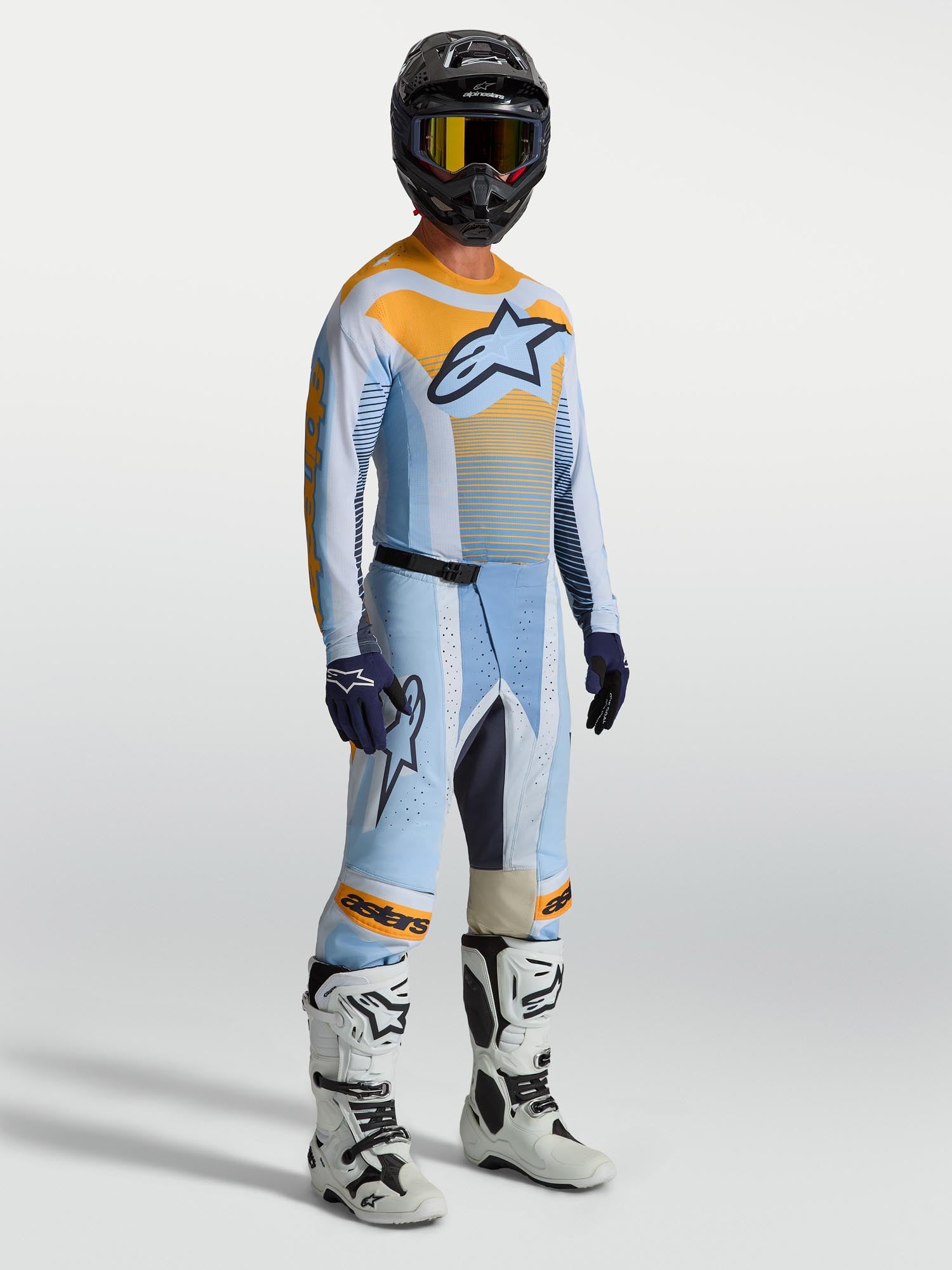 Alpinestars Techstar Maven Motocross Jersey blue/orange/black 2XL Figure 3