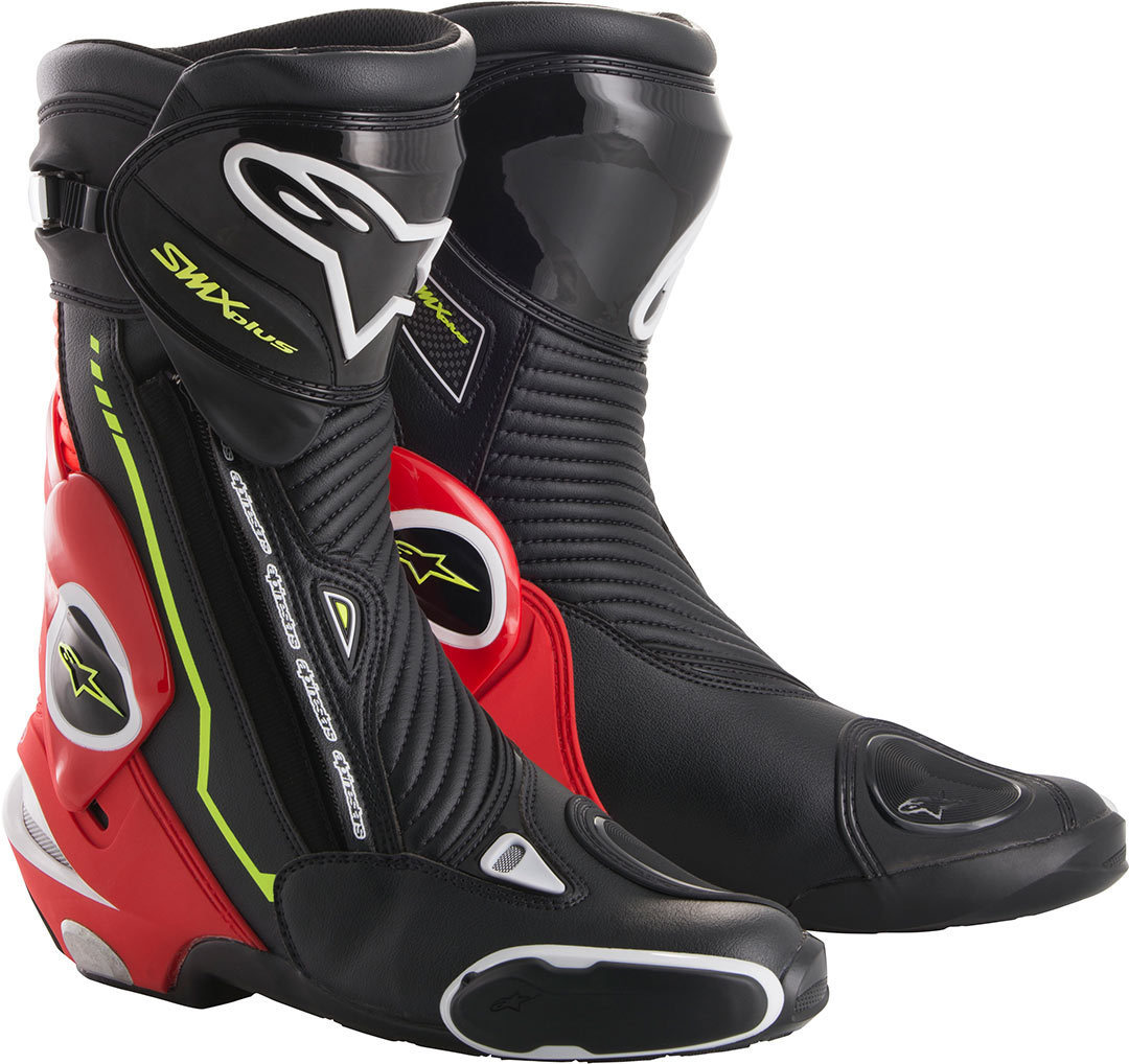 Alpinestars S-MX Plus Motorcycle Boots 2015 black/red/yellow 41 Figure 1