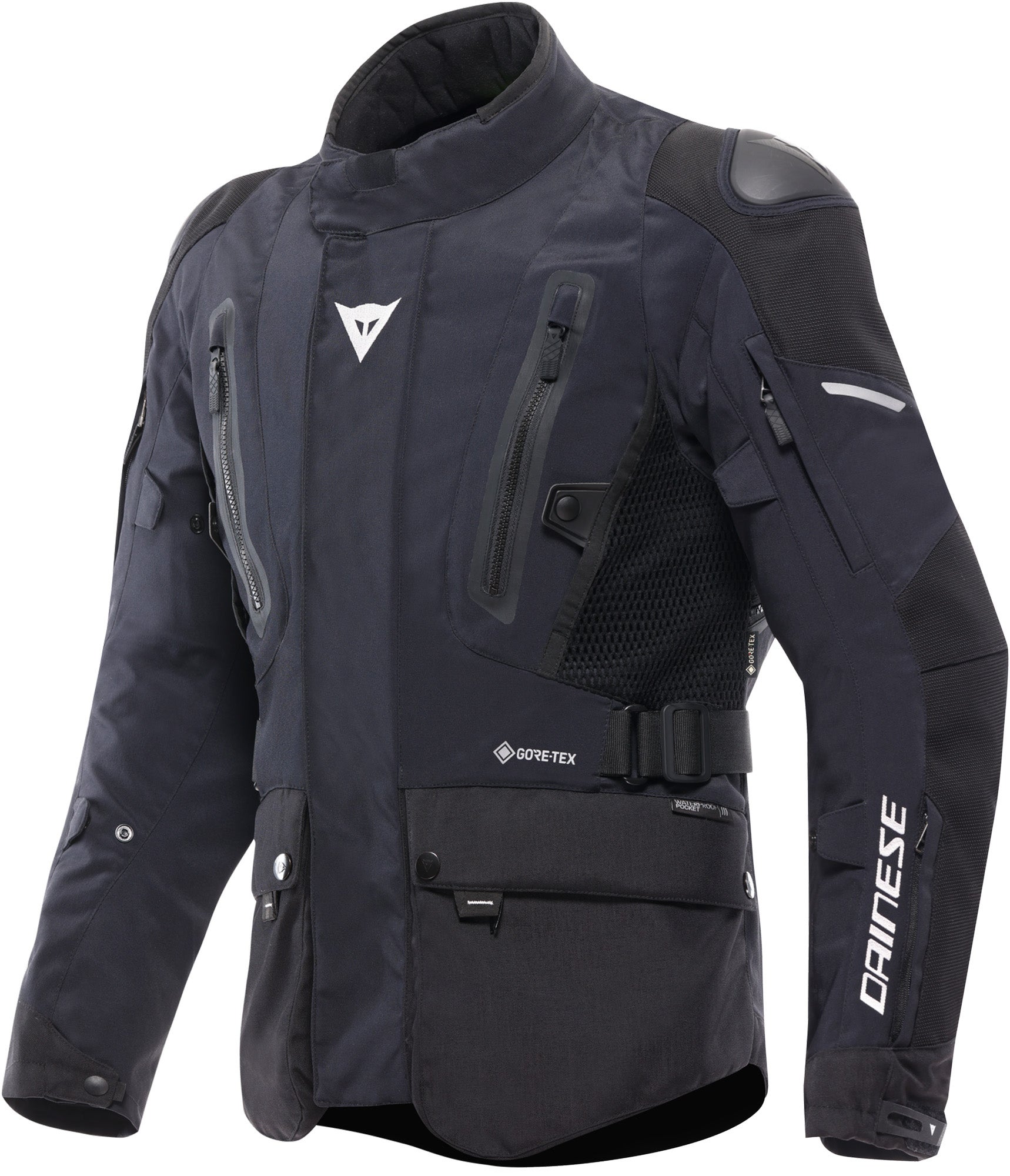 Dainese Carve Master 4 Gore-Tex ūdensnecaurlaidīga motocikla jaka melns/melns 46 1. attēls