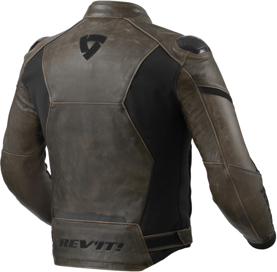 Revit Parallax Jachetă de piele de motocicletă Maro/Negru 48 Figura 2