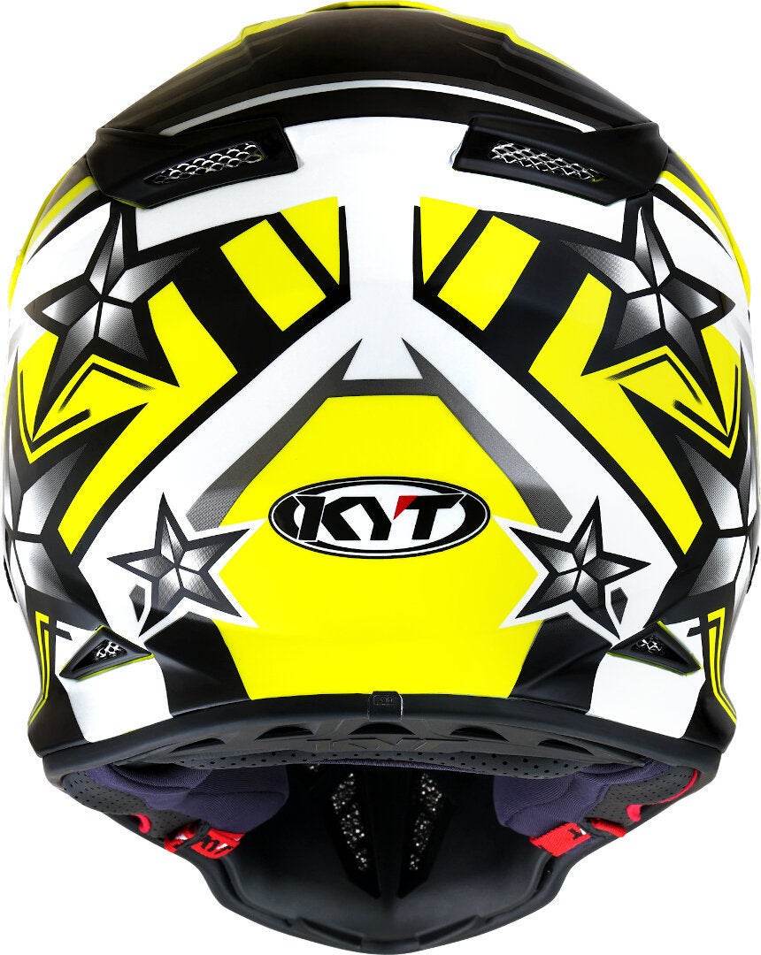 KYT Skyhawk Ardor Casco motocross giallo M (57/58) Figura 4