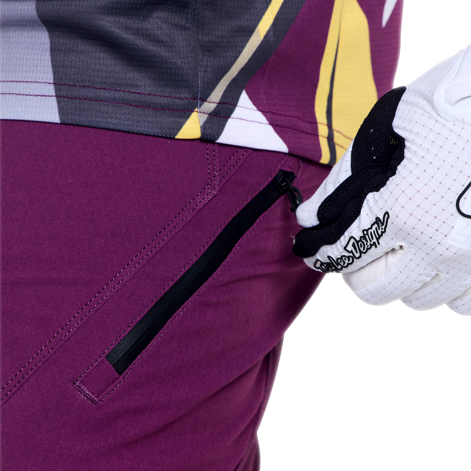 Troy Lee Designs Sprint Pro Mono Bicycle Pants Bordeaux 36 Figure 7