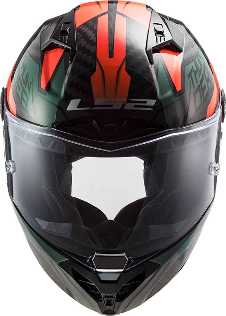 LS2 FF805 Thunder Chase Carbon Casco verde/nero/arancione XL (61/62) Figura 3