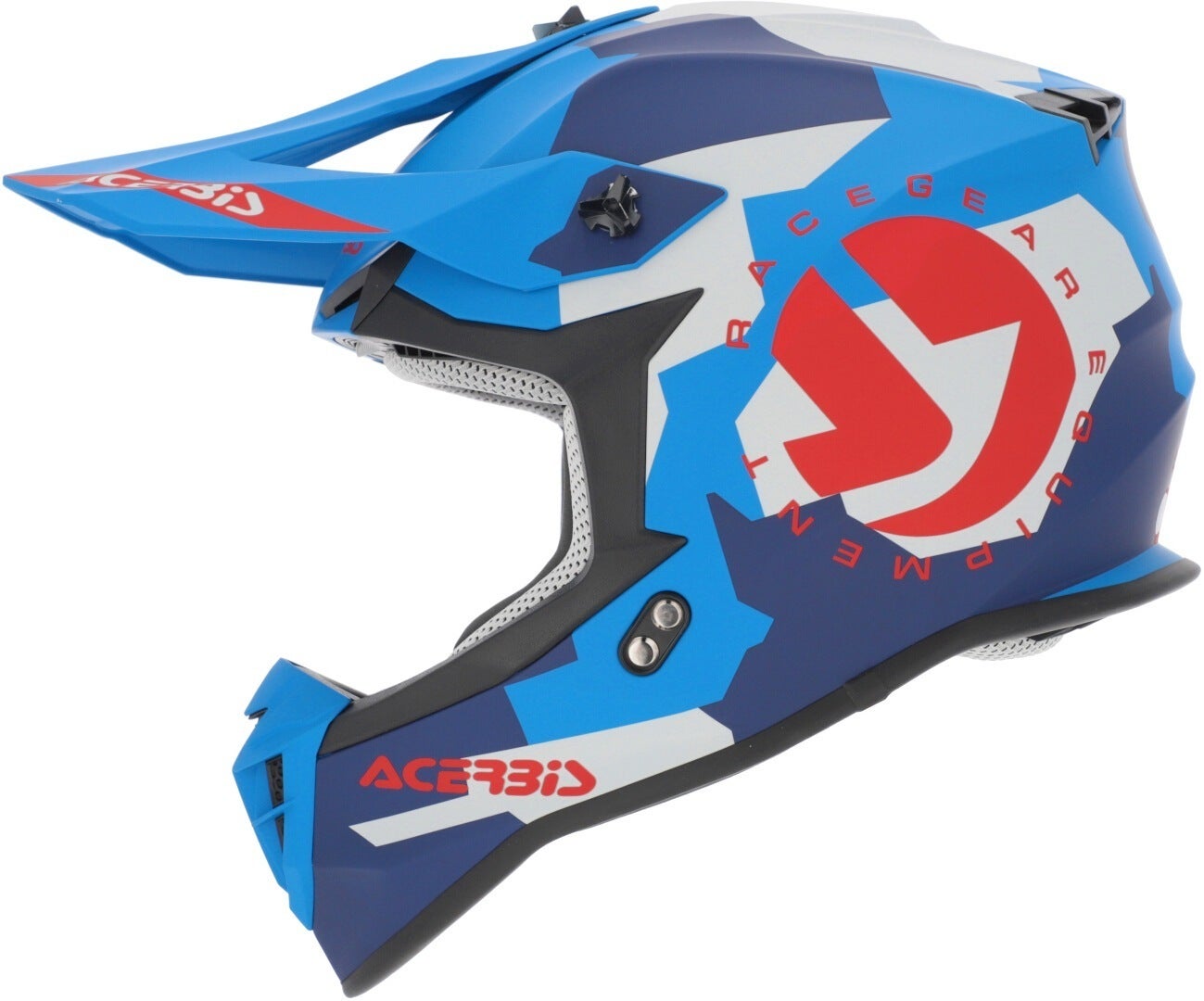 Acerbis Linear Graphic Motocross Helm blau matt/rot L (59/60) Abbildung 8