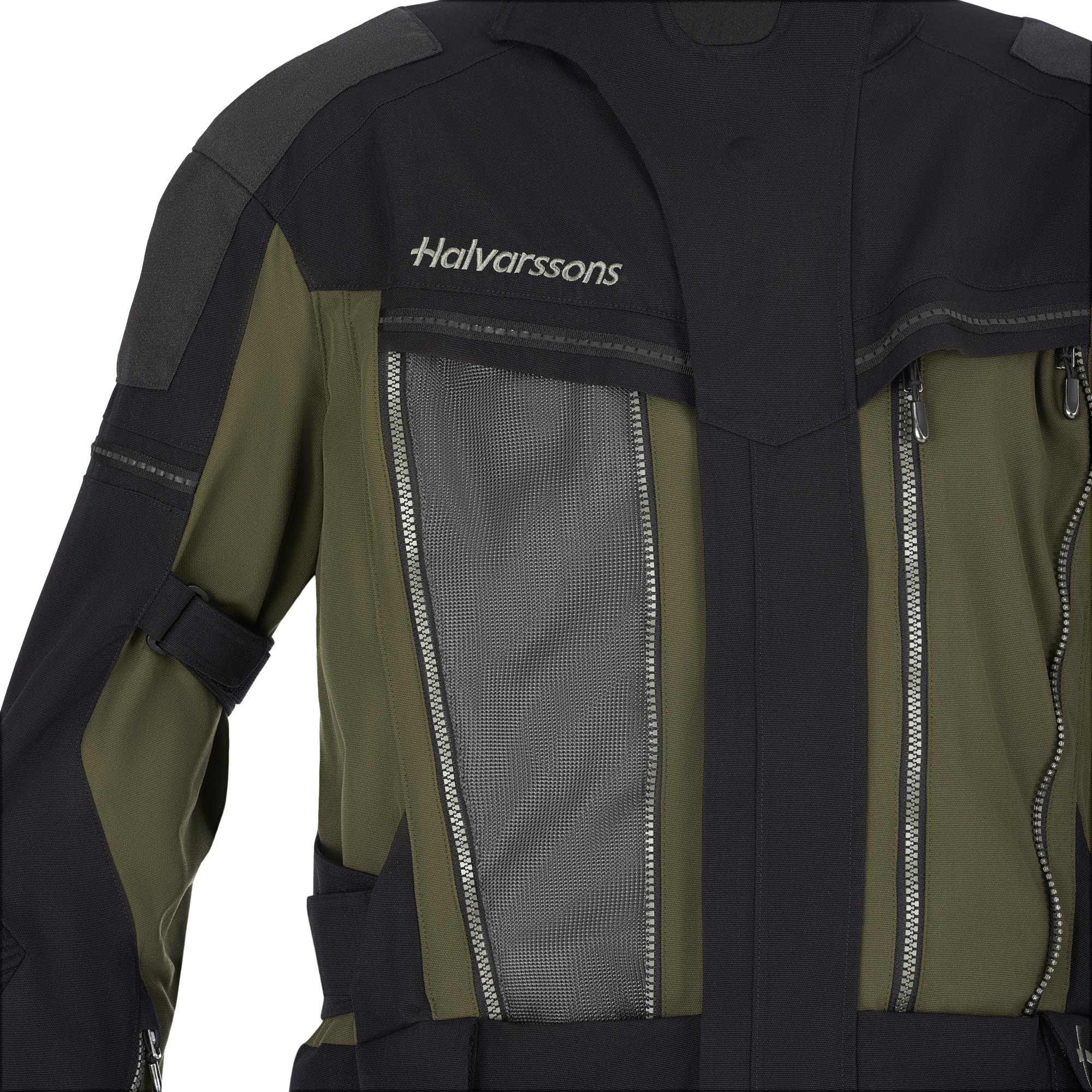 Halvarssons Mora V2 waterproof Motorcycle Textile Jacket black/olive 56 Figure 3