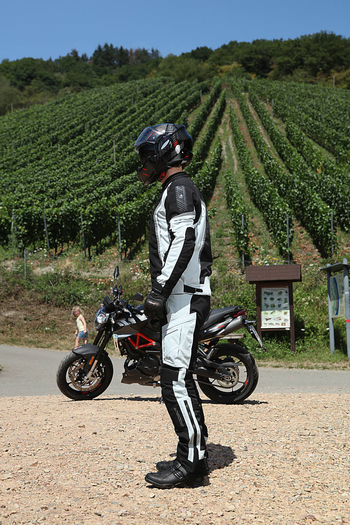 Modeka Khao Air Motorrad Textiljacke schwarz/hellgrau XL Abbildung 8