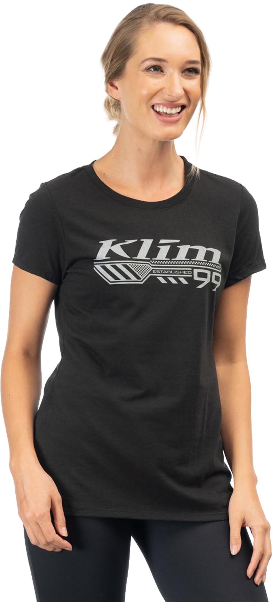 Klim Foundation Tri-Blend Damer T-skjorte Svart M Figur 1